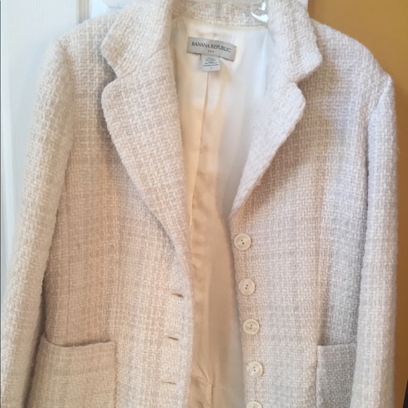 Banana Republic Winter White Coat - Picture 4 of 7